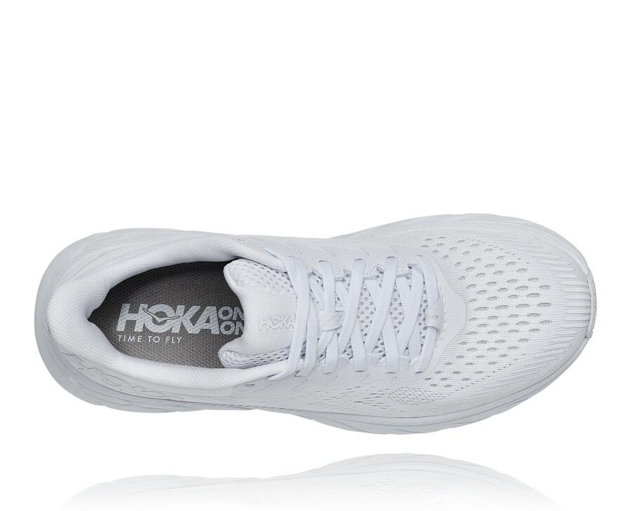 Hoka One One Mens Running Shoes - Clifton 7 - White - BKJP62517